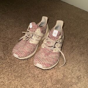 Stylish Pink and Beige Sneakers